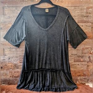 New Never Worn Sew In Love Stonewashed Black Tunic